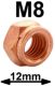 �crou cuivre M8 pour tubulure d'�chappement, cl� de 12 | Artnr: 31213 | Der Franzose - www.franzose.de