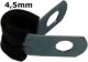 patte de fixation de tube hydraulique 4,5mm, en m�tal avec caoutchouc de protection | Artnr: 32282 | Der Franzose - www.franzose.de