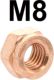 �crou en cuivre de fixation de tubulure, Traction - 11cv Perfo et 11D, 8mm, n� d'origine 452565 | Artnr: 60129 | Der Franzose - www.franzose.de