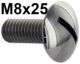 vis Inox de grille de calandre, Traction - 11cv et 15cv, 8mmx25, diam�tre de t�te 20mm, n� d'origine 331101, �galement pour pare-chocs Peugeot et autres | Artnr: 60273 | Der Franzose - www.franzose.de