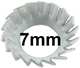 rondelle � denture ext., diam�tre int. 7mm, ext. 14mm, en cuvette pour fixatin de tambour de frein, Traction - 11cv et autres anciennes | Artnr: 60650 | Der Franzose - www.franzose.de