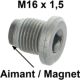 vis de vidange M16x1,5 Peugeot, Renault 4L, R5 (creux 4 pans) aimant�e, CX, BX, ZX, C15 tous moteurs | Artnr: 71022 | Der Franzose - www.franzose.de