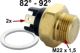 interrupteur thermostatique - sonde d'eau, Peugeot 204, 504, 505, 604, Renault 4L, R5, R6, R16, R20, 92�-82�C, 2 connections, M22 | Artnr: 72047 | Der Franzose - www.franzose.de