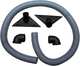 d�givrage pour chauffage compl�mentaire, kit comprenant 2 buses, 2 sorties caoutchouc et 1 tube de 160cm | Artnr: 72754 | Der Franzose - www.franzose.de