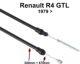 c�ble d'embrayage, Renault 4 GTL-F6 Cargo apr�s 1979, longueur 670/520 mm | Artnr: 82102 | Der Franzose - www.franzose.de