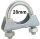 collier demi lune d'�chappement, Renault 4L, pour tube 28mm | Artnr: 82136 | Der Franzose - www.franzose.de