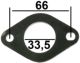 entretoise sous pompe � essence, 4mm, Renault 4L, R5, R12 | Artnr: 82149 | Der Franzose - www.franzose.de