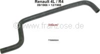 durite de radiateur de chauffage au moteur, Renault 4L de 09.1966 � 12.1988, moteur 0,8l | Artnr: 82600 | Der Franzose - www.franzose.de