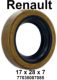 bague d'�tanch�it� avant, Renault 4, dimensions: 17x28x7,3mm, bague d'�tanch�it� avec un cran | Artnr: 83013 | Der Franzose - www.franzose.de