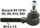 embout de barre de direction, Renault 4L, R5, R6, R18, R20, identique droite ou gauche | Artnr: 83110 | Der Franzose - www.franzose.de