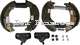 machoires de frein avant (jeu) avec cylindres de frein, Renault 4L, R5, freins Bendix, pistons 23,8mm, 228x42mm, pi�ces de montage inclues | Artnr: 84027 | Der Franzose - www.franzose.de
