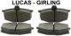 plaquettes de frein, Renault 4L, R5 apr�s 07.1986, Lucas-Girling, largeur 93,4mm, hauteur 56,3mm, �paisseur 15,8mm | Artnr: 84029 | Der Franzose - www.franzose.de