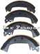 machoires de frein arri�re (jeu), Renault 4L, R5, Peugeot 204, 304, Peugeot 404 apr�s 1965, 229mm, largeur 42mm, freins Bendix, refabrication | Artnr: 84038 | Der Franzose - www.franzose.de