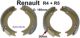 machoires de frein arri�re (jeu), Renault 4L, R5, 160mm, largeur 26, freins Bendix, refabrication | Artnr: 84040 | Der Franzose - www.franzose.de