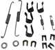 kit de fixations de machoires de frein avant, Renault 4L, R5, pour garnitures 200x36, freins Bendix (ressorts et agrafes) | Artnr: 84057 | Der Franzose - www.franzose.de