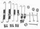 kit de fixations de machoires de frein, Renault 4L, R5, R12, R14, R15, Citro�n Visa et LN, freins LUCAS-Girling, 180x42 (ressorts et agrafes) | Artnr: 84059 | Der Franzose - www.franzose.de