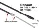 c�ble de frein � main, Renault 4 GTL apr�s 1984, R5L/TL/TS/GTL apr�s 1980, arri�re, identique droite ou gauche, longueur 1525/1340mm | Artnr: 84115 | Der Franzose - www.franzose.de