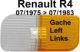 cabochon de clignotant avant gauche, Renault 4L de 07.1975 � 07.1983, blanc-orange, fournisseur d'origine | Artnr: 85083 | Der Franzose - www.franzose.de