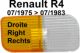 cabochon de clignotant avant droite, Renault 4L de 07.1975 � 07.1983, blanc-orange, fournisseur d'origine | Artnr: 85084 | Der Franzose - www.franzose.de