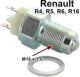 contacteur de feux de recul, Renault 4L, R5, R6, R16, M16x1, 2 fils | Artnr: 85120 | Der Franzose - www.franzose.de