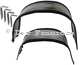 fermeture de passage de roue arri�re en aluminium, protection anti-gravillons, Renault 4L, la paire | Artnr: 87092 | Der Franzose - www.franzose.de