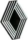 Renault monogramme tous mod�les 62x50mm, plastique | Artnr: 87202 | Der Franzose - www.franzose.de