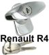 poign�e chrom�e et barillet de serrure de coffre, Renault 4L | Artnr: 87286 | Der Franzose - www.franzose.de
