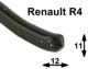 coulisse feutr�e de vitre de porte, Renault 4L pour premiers mod�les avec entourage m�tal, profil� au m�tre, dimensions ext. 12mm, hauteur 11mm, le m�tre | Artnr: 87315 | Der Franzose - www.franzose.de