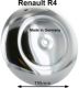 enjoliveur chrom� (anodis�), Renault 4L, diam�tre 195mm, reproduction de l'original | Artnr: 88119 | Der Franzose - www.franzose.de