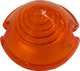 cabochon de clignotant, Renault 4L, 1�re s�rie, orange, 58mm, identique droite ou gauche | Artnr: 94671 | Der Franzose - www.franzose.de